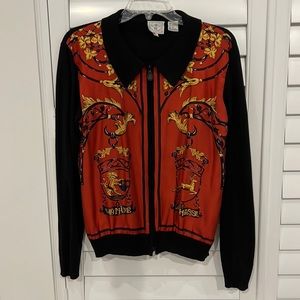 Wathne silk sweater with silk panels